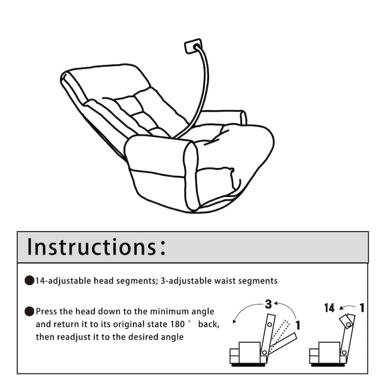 Fauteuil inclinable pivotant en bouclé beige avec support de téléphone, appui-tête réglable et dossier réglable