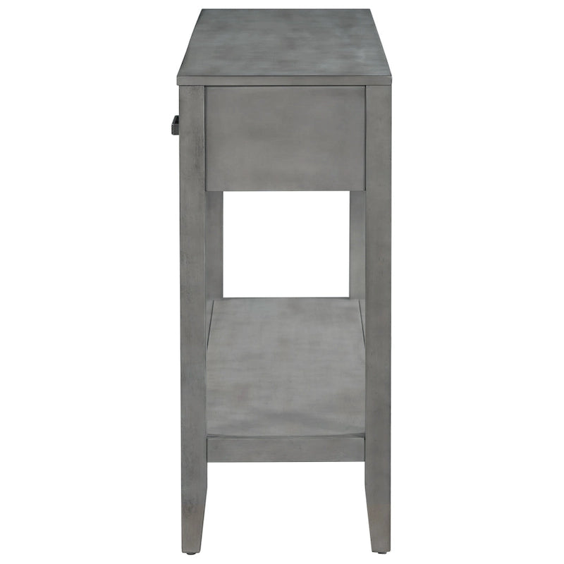 Console contemporaine à 3 tiroirs avec 1 étagère