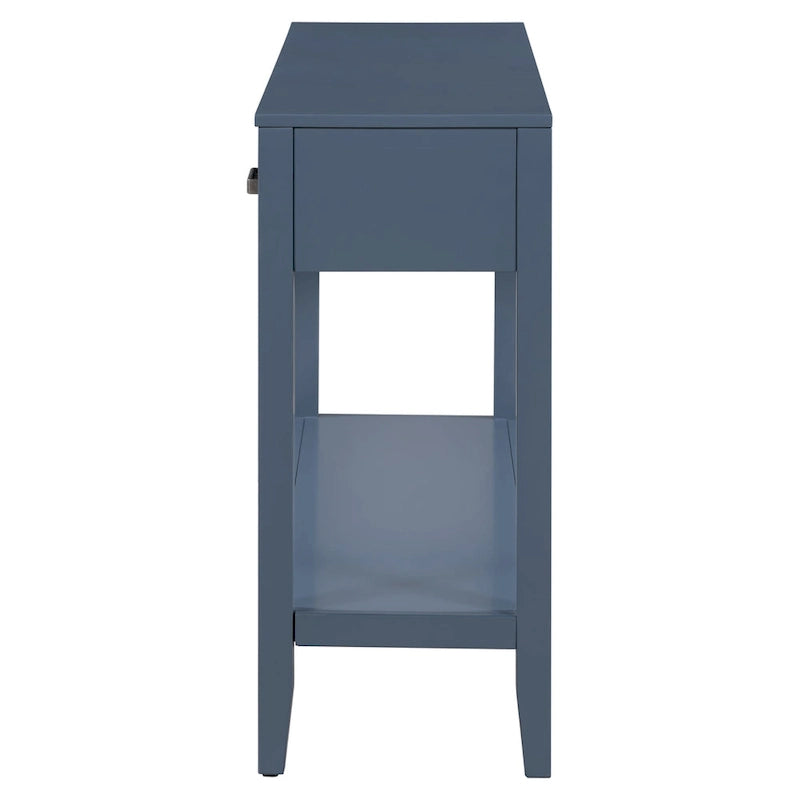 Console contemporaine à 3 tiroirs avec 1 étagère
