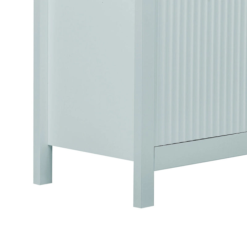 Meuble d'entrée moderne avec étagères réglables et portes à fermeture amortie