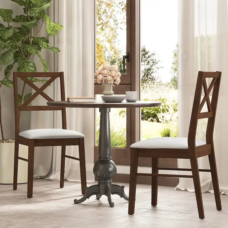 Lot de 4 chaises de salle à manger, chaises de cuisine rembourrées avec pieds en caoutchouc