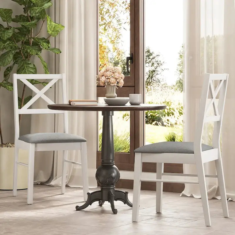 Lot de 4 chaises de salle à manger, chaises de cuisine rembourrées avec pieds en caoutchouc