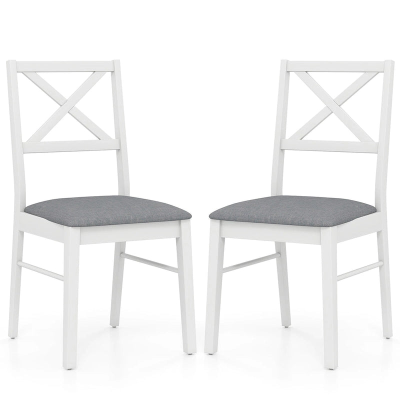 Lot de 4 chaises de salle à manger, chaises de cuisine rembourrées avec pieds en caoutchouc