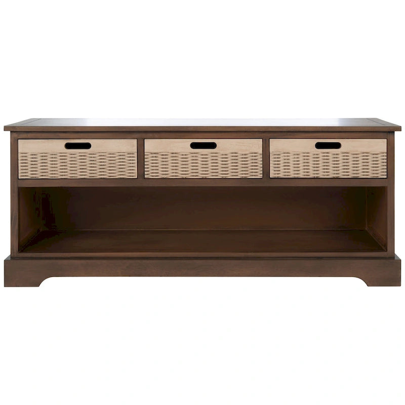 Banc de rangement 3 tiroirs et étagère inférieure - 47,3 L x 15 P x 19 H - 47Lx15Px19H