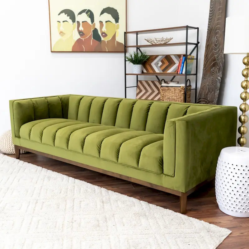 Canapé Jasmine Boucle Luxe Milieu de Siècle