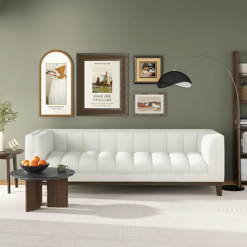 Canapé Jasmine Boucle Luxe Milieu de Siècle