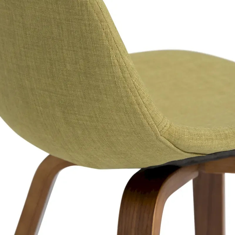 Tabouret de comptoir en bois courbé de style moderne du milieu du siècle (Lot de 2) - 20,7 x 21,1 x 36,6