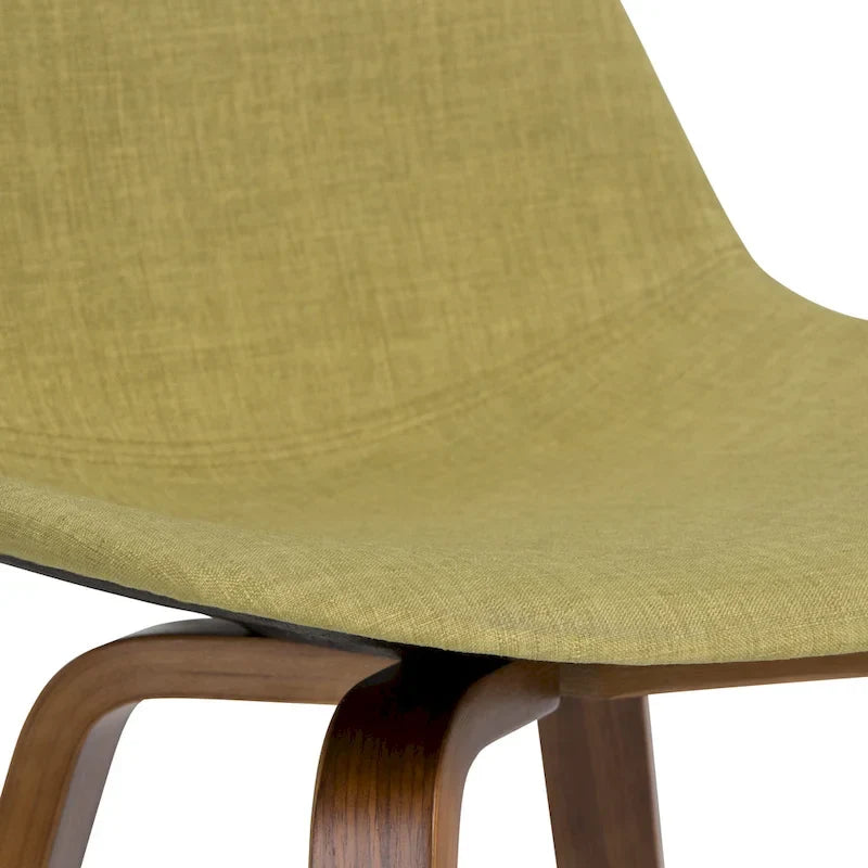 Tabouret de comptoir en bois courbé de style moderne du milieu du siècle (Lot de 2) - 20,7 x 21,1 x 36,6