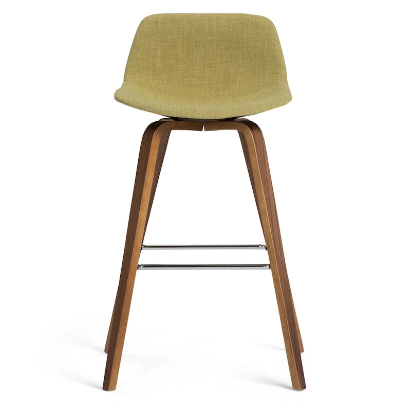 Tabouret de comptoir en bois courbé de style moderne du milieu du siècle (Lot de 2) - 20,7 x 21,1 x 36,6