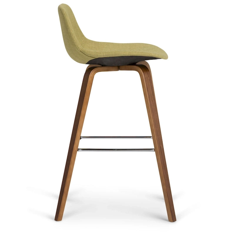 Tabouret de comptoir en bois courbé de style moderne du milieu du siècle (Lot de 2) - 20,7 x 21,1 x 36,6