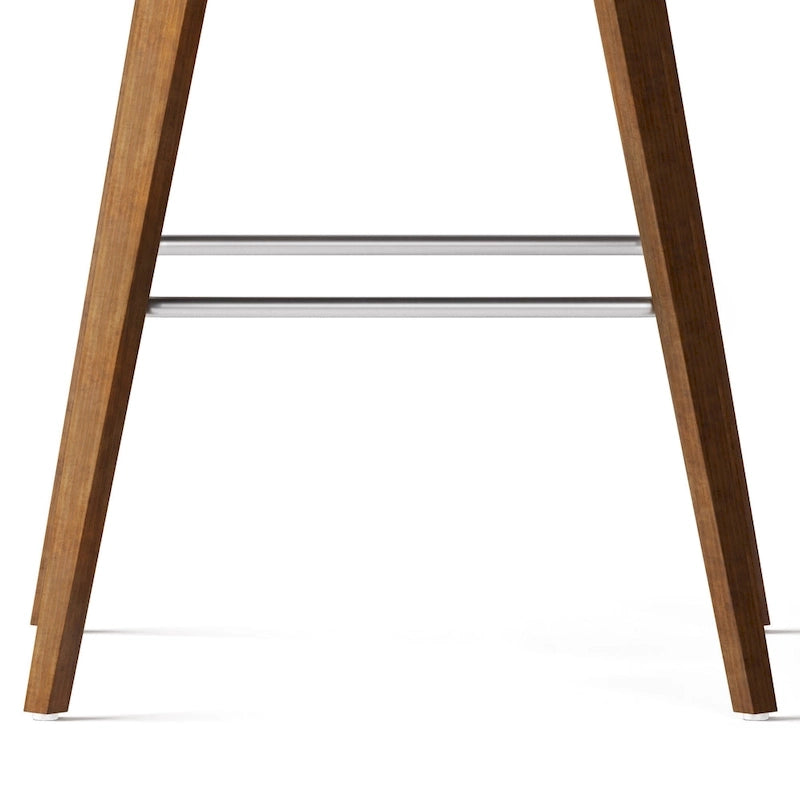 Tabouret de comptoir en bois courbé de style moderne du milieu du siècle (Lot de 2) - 20,7 x 21,1 x 36,6