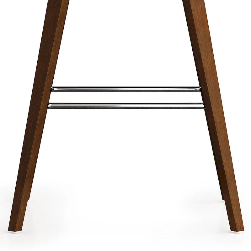 Tabouret de comptoir en bois courbé de style moderne du milieu du siècle (Lot de 2) - 20,7 x 21,1 x 36,6
