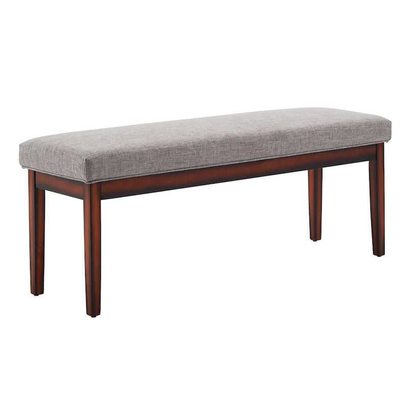 Banc rembourré fini espresso