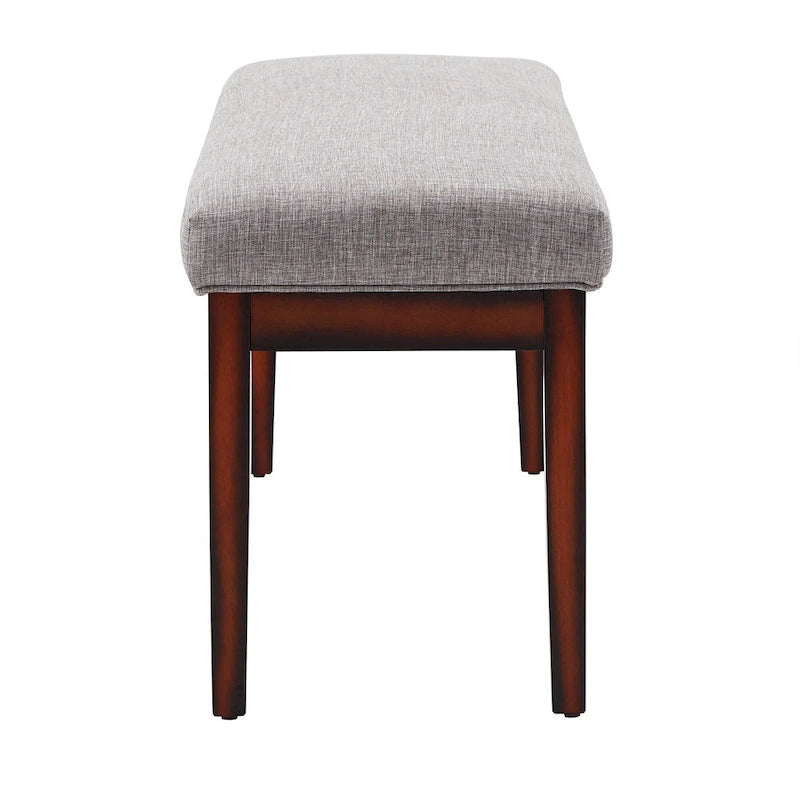 Banc rembourré fini espresso