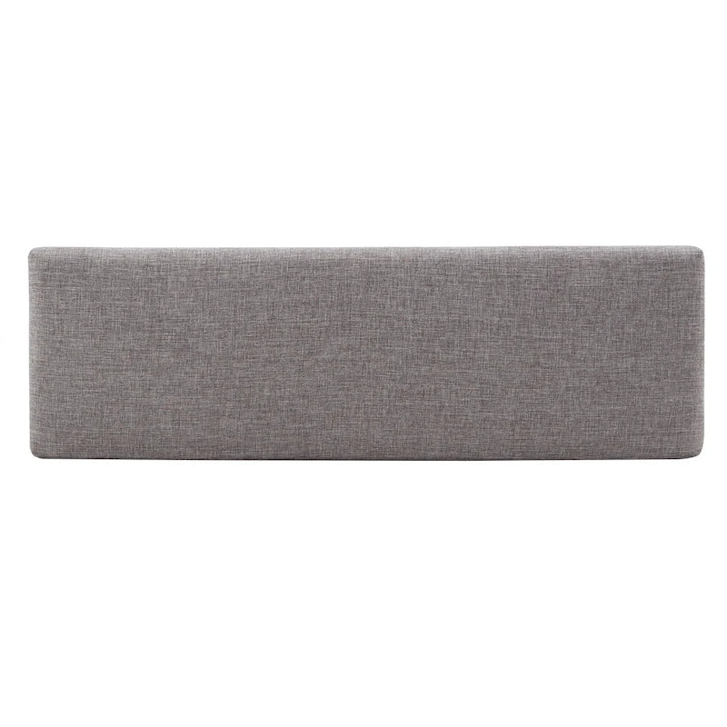 Banc rembourré fini espresso