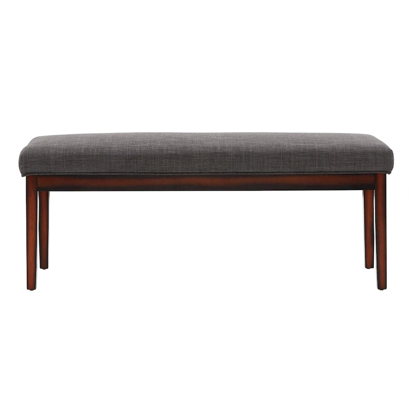Banc rembourré fini espresso