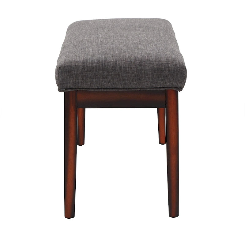 Banc rembourré fini espresso