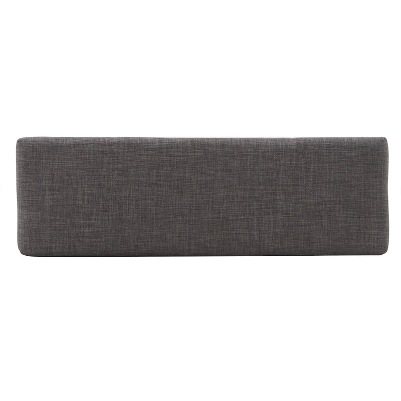 Banc rembourré fini espresso