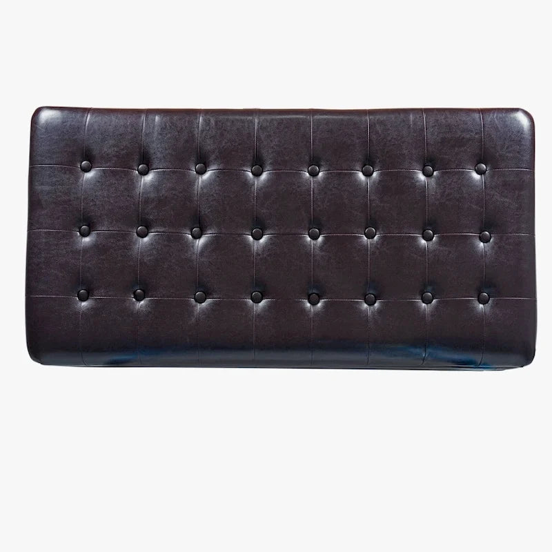 Banc de rangement capitonné Espresso