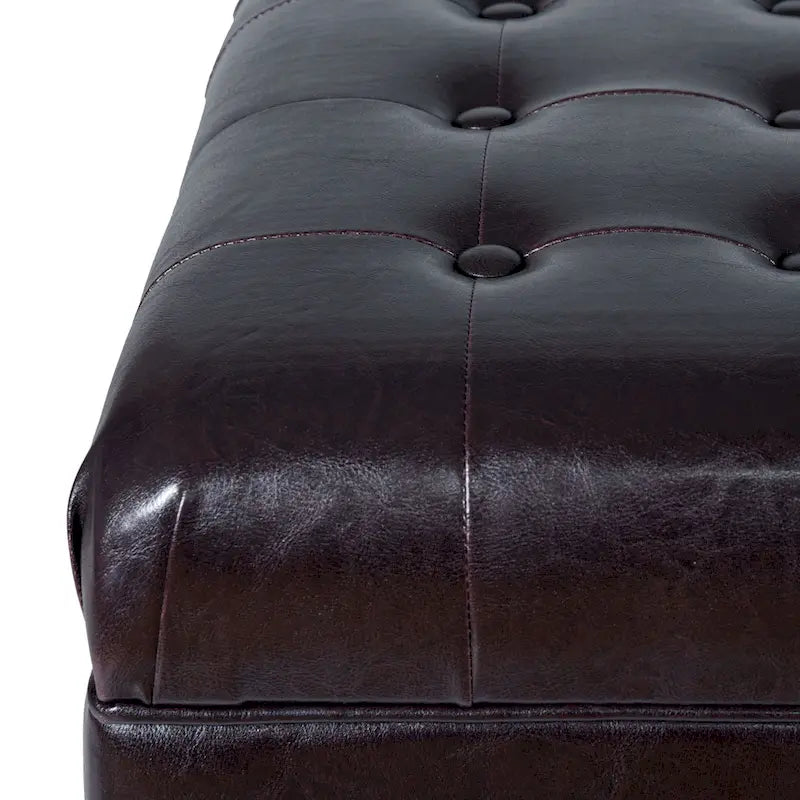 Banc de rangement capitonné Espresso