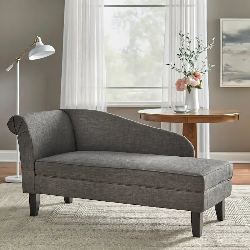 Chaise longue avec compartiment de rangement
