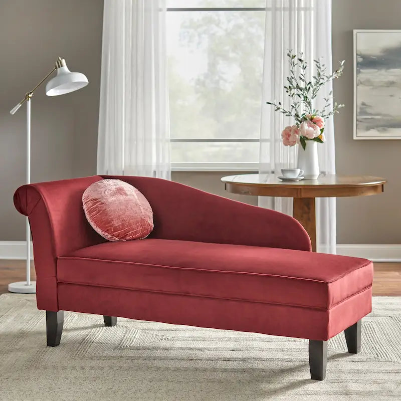 Chaise longue avec compartiment de rangement