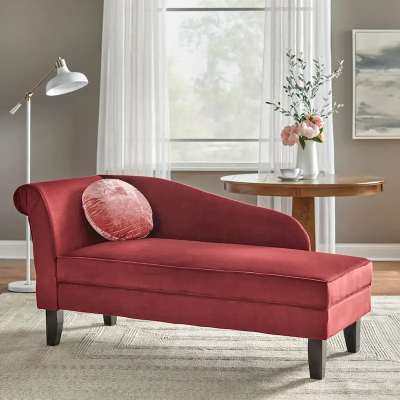 Chaise longue avec compartiment de rangement