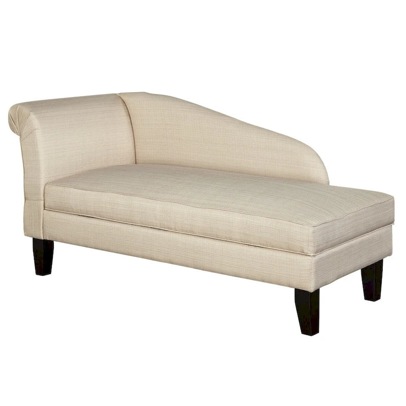 Chaise longue avec compartiment de rangement