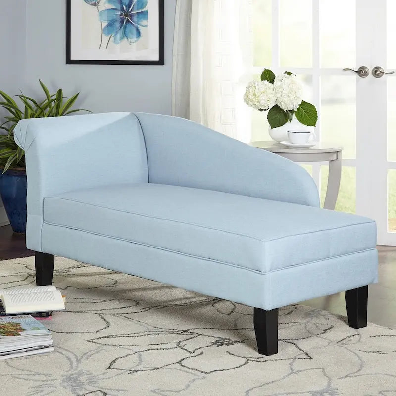 Chaise longue avec compartiment de rangement