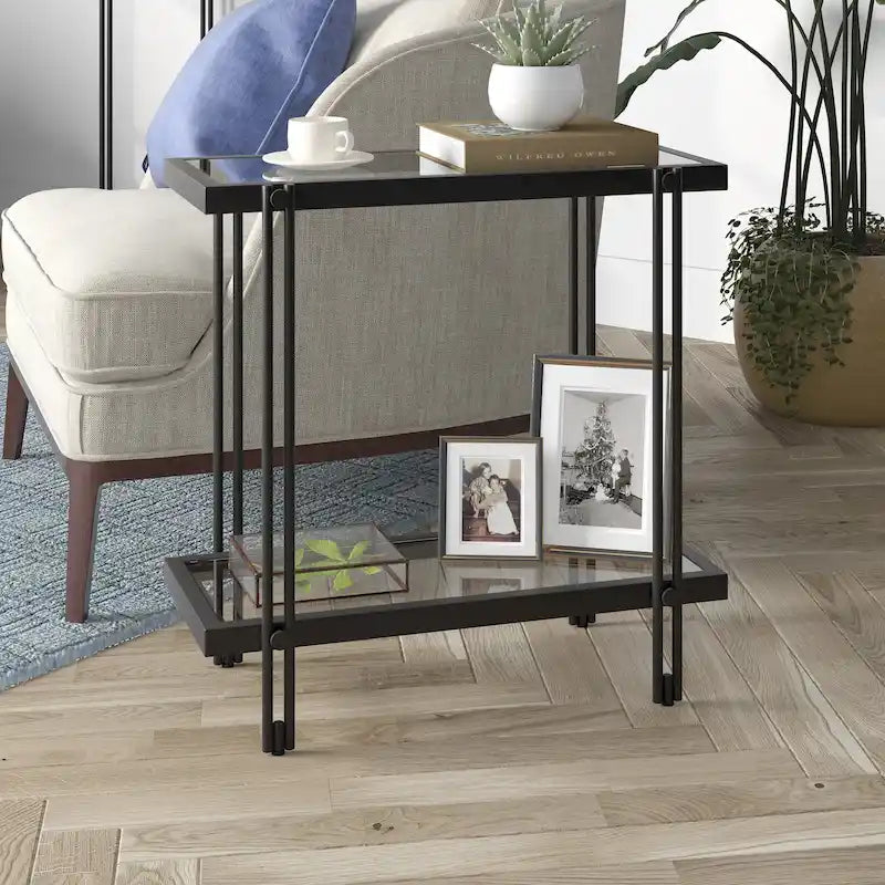 Table d'appoint rectangulaire de 24 pouces de large