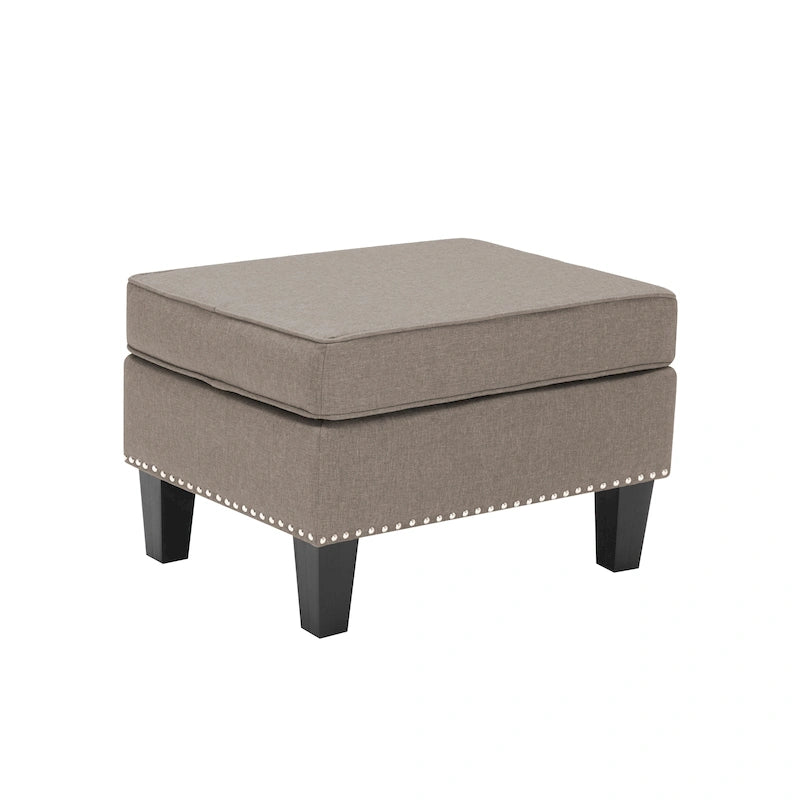 Repose-pieds ottoman d'appoint en tissu