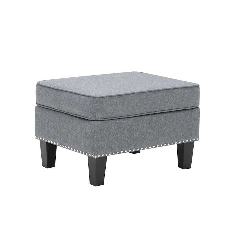 Repose-pieds ottoman d'appoint en tissu