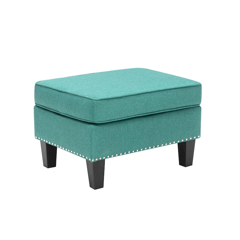 Repose-pieds ottoman d'appoint en tissu
