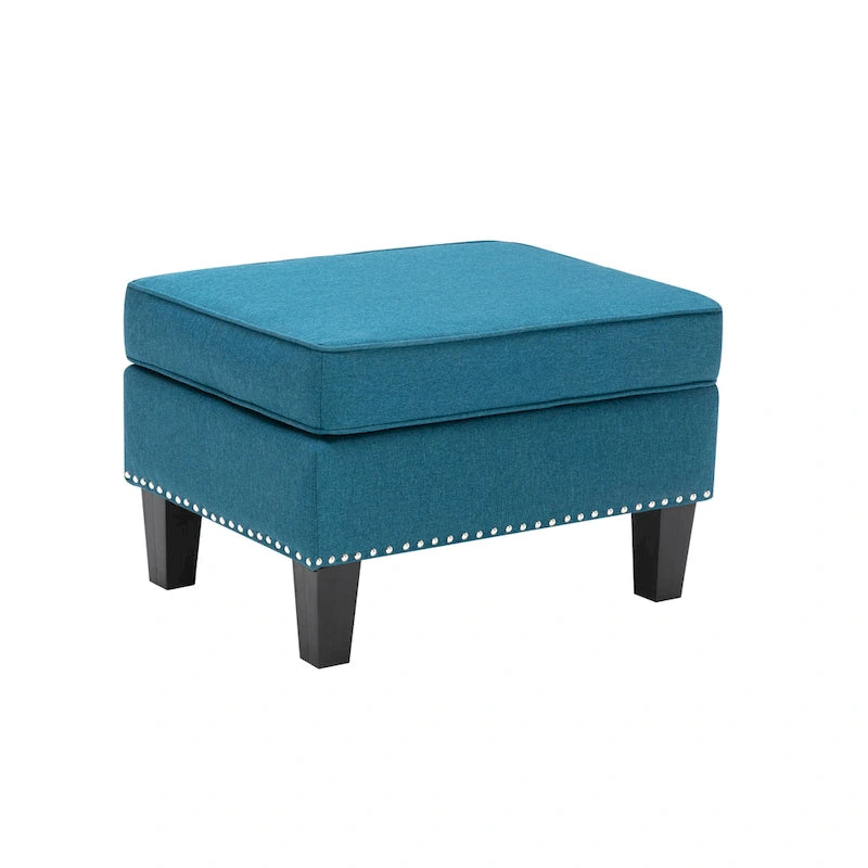 Repose-pieds ottoman d'appoint en tissu