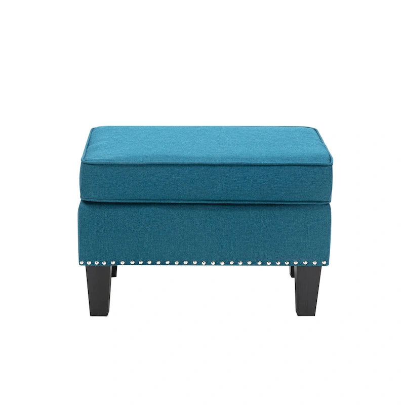 Repose-pieds ottoman d'appoint en tissu
