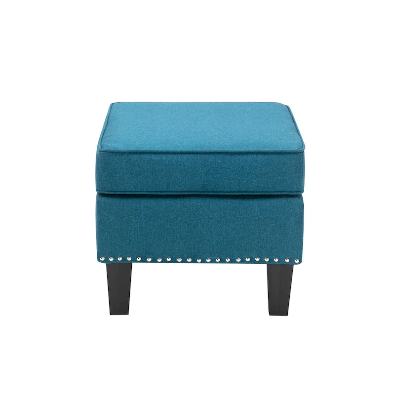 Repose-pieds ottoman d'appoint en tissu