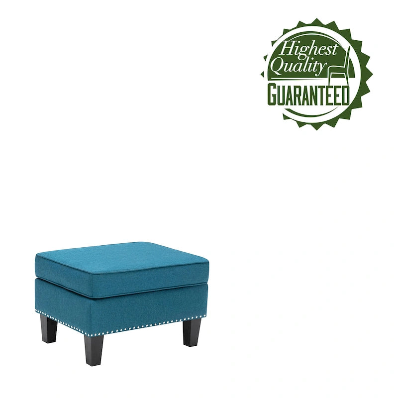 Repose-pieds ottoman d'appoint en tissu