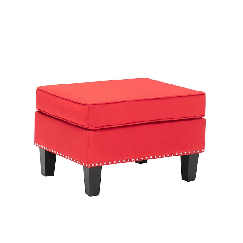 Repose-pieds ottoman d'appoint en tissu