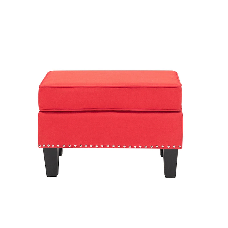 Repose-pieds ottoman d'appoint en tissu