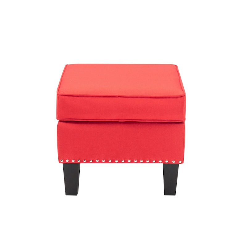 Repose-pieds ottoman d'appoint en tissu