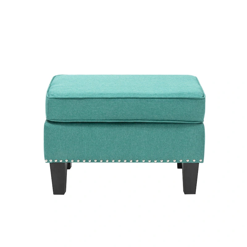 Repose-pieds ottoman d'appoint en tissu