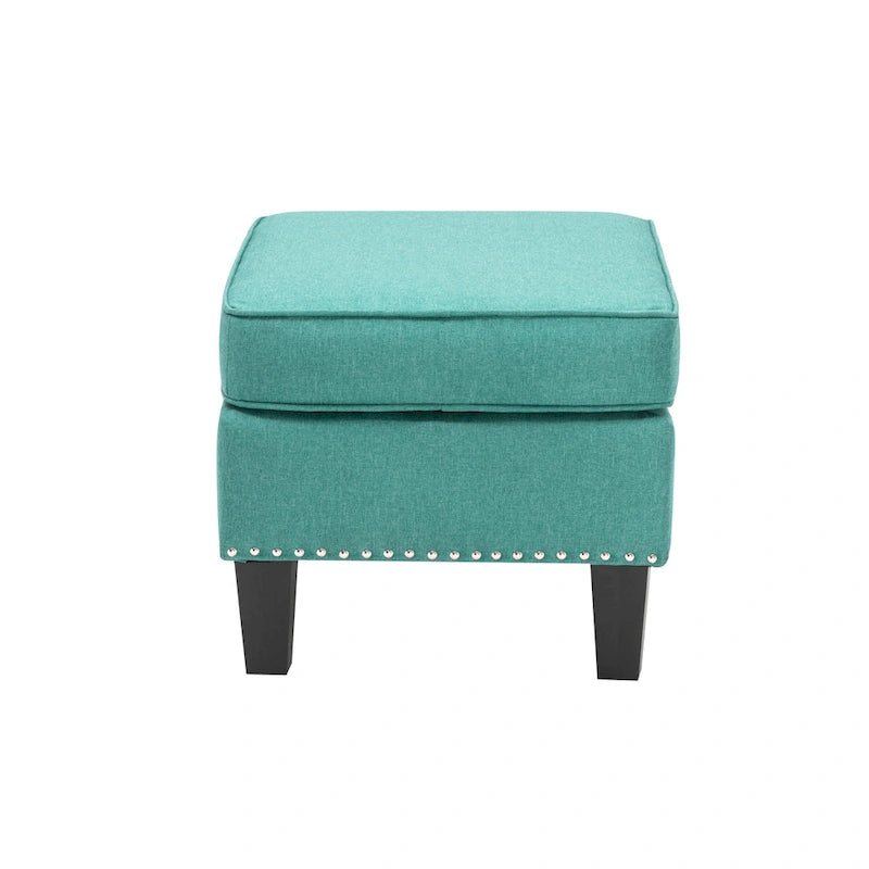 Repose-pieds ottoman d'appoint en tissu
