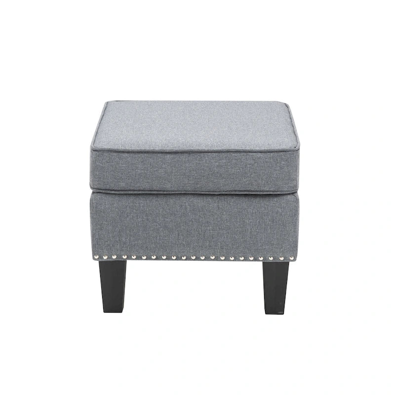 Repose-pieds ottoman d'appoint en tissu