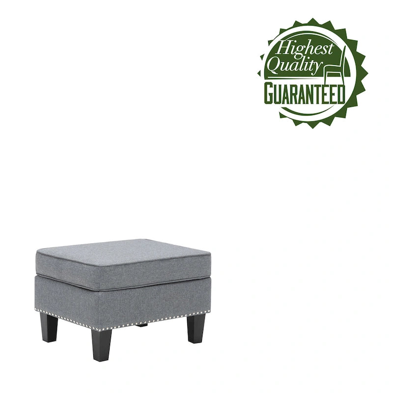 Repose-pieds ottoman d'appoint en tissu