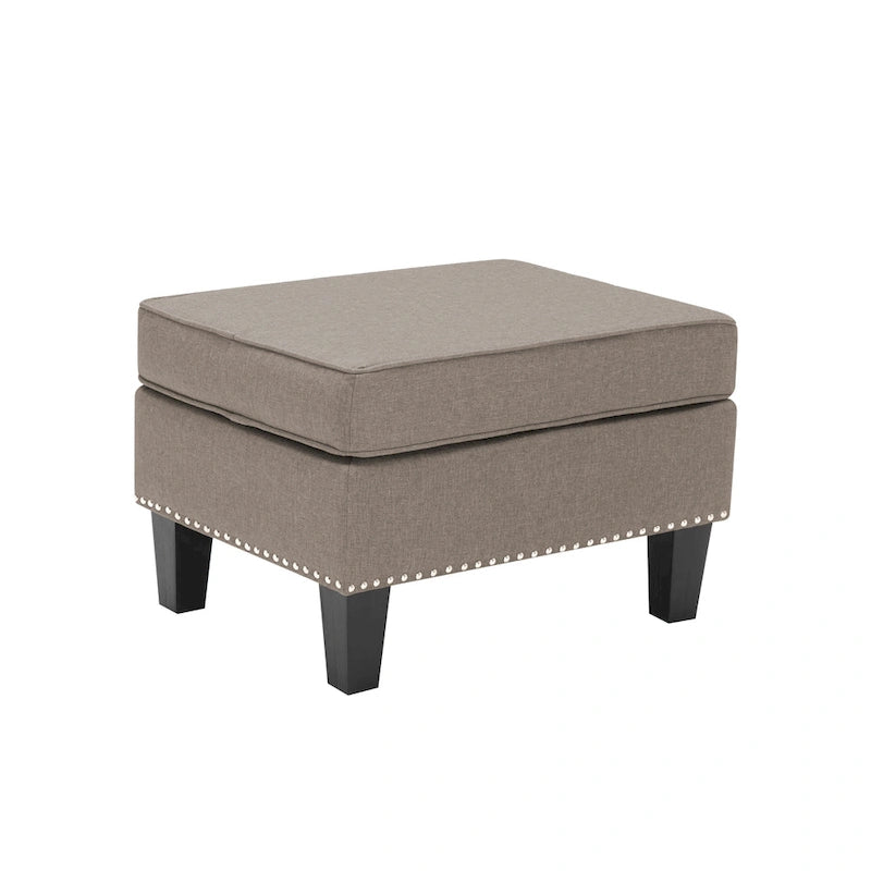 Repose-pieds ottoman d'appoint en tissu