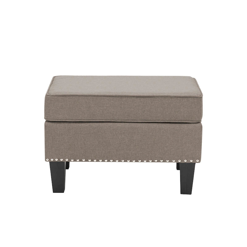 Repose-pieds ottoman d'appoint en tissu