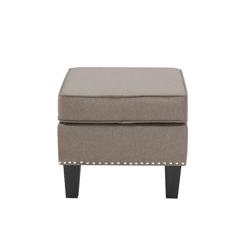 Repose-pieds ottoman d'appoint en tissu