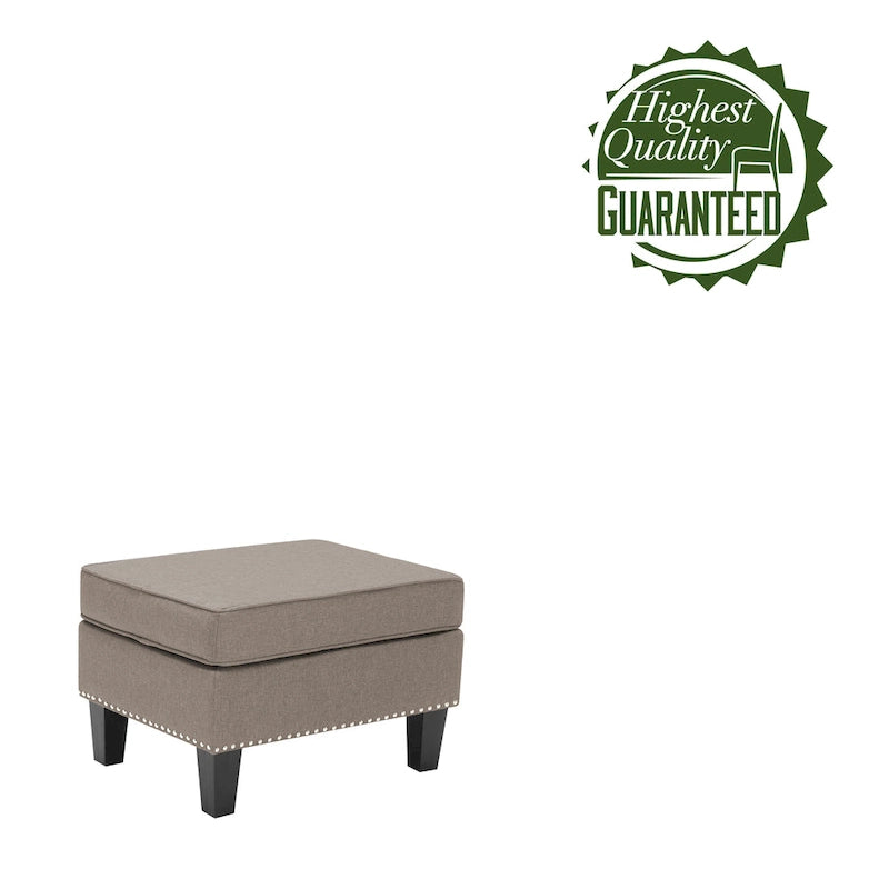 Repose-pieds ottoman d'appoint en tissu