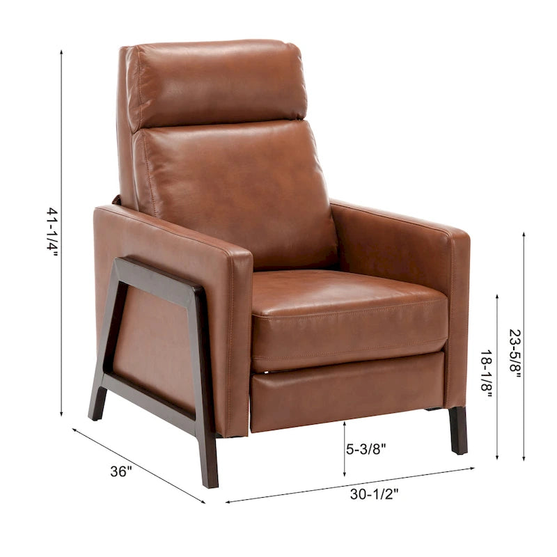 Fauteuil inclinable moderne à dossier poussoir