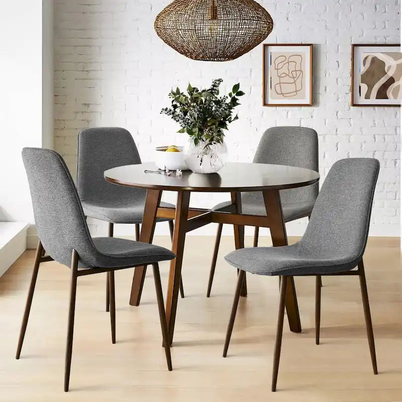Chaises de salle à manger modernes à dossier plein (lot de 4)